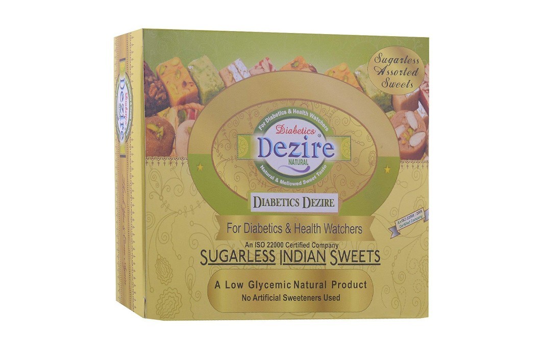 Dezire Natural Diabetics Dezire Sugarless Indian Sweets   Box  500 grams